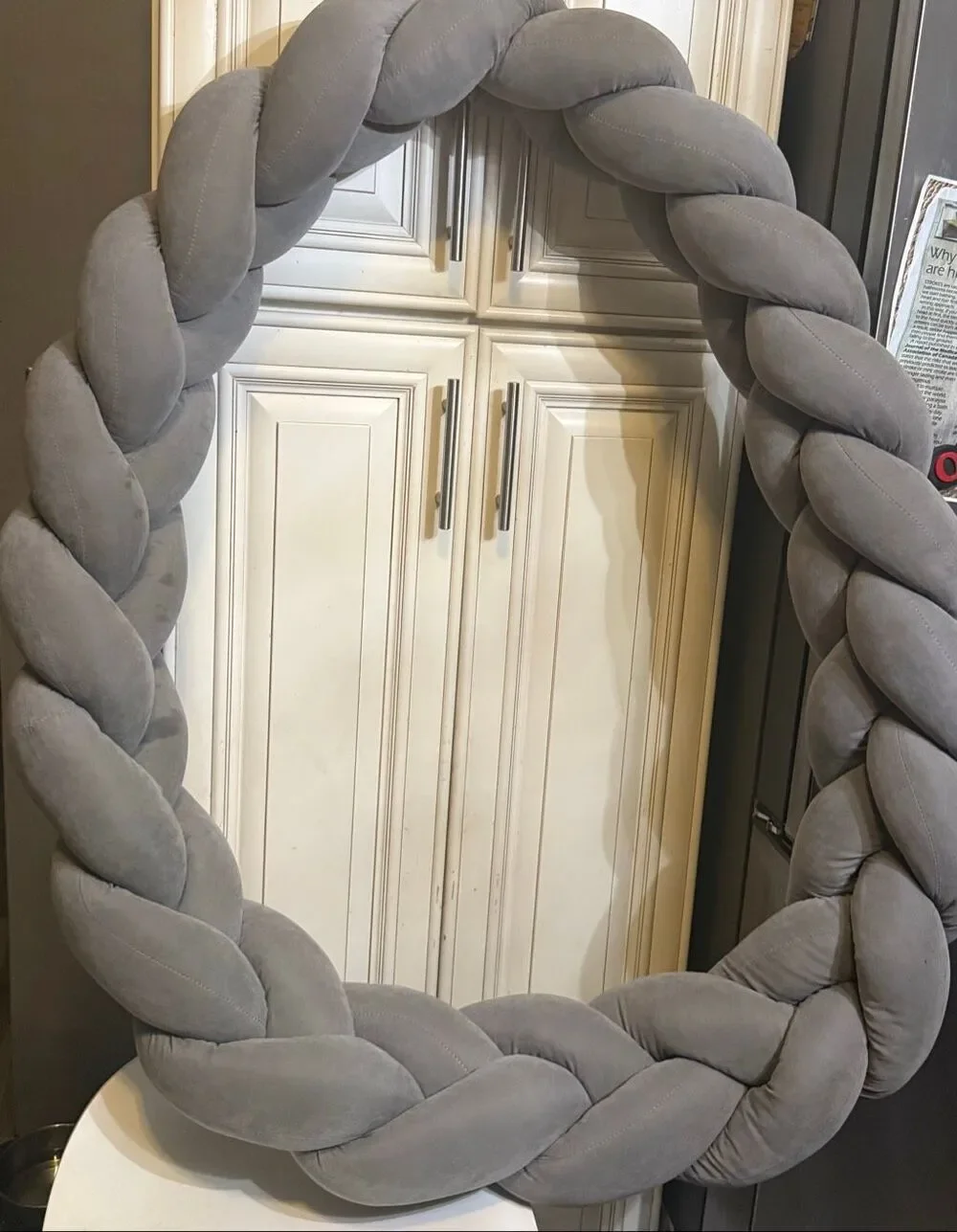 Bearaby Pupper Pod Memory Foam Cotton Dog Pet Bed Size Large Moonstone Grey
